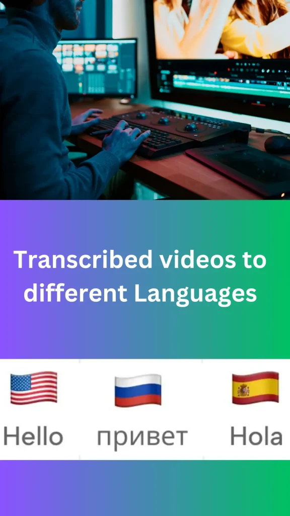 Capcut: Video Transcribed to text in other languages