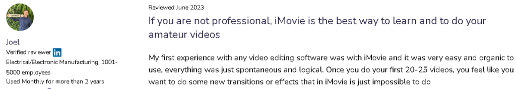 imovie user review 1