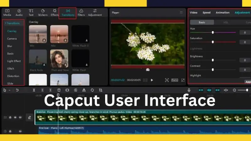 Capcut tutorial user interface 2