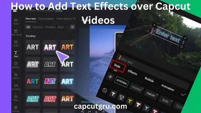 How to add text effects in capcut video